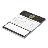 Professional 3D Gold Medical Caduceus Appointment ノートパッド (回転)