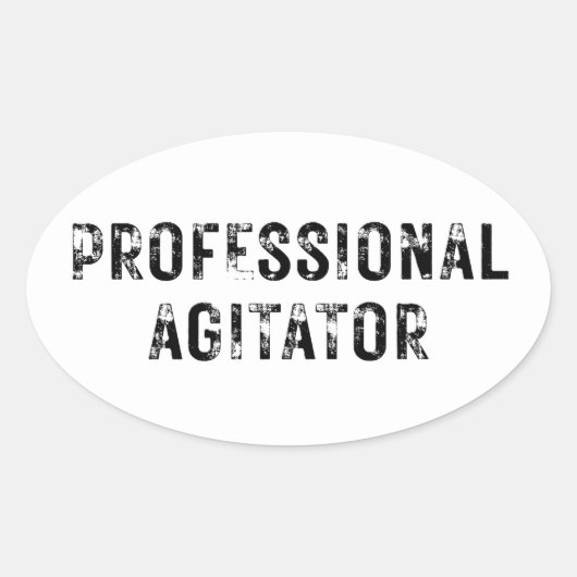 PROFESSIONAL AGITATOR 楕円形シール (正面)