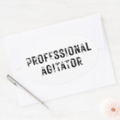 PROFESSIONAL AGITATOR 楕円形シール (封筒)