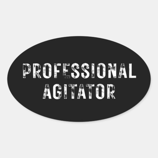 PROFESSIONAL AGITATOR  楕円形シール (正面)
