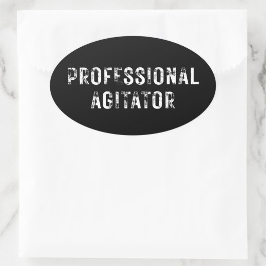 PROFESSIONAL AGITATOR  楕円形シール (バッグ)