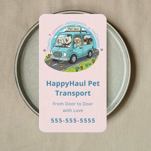 Professional Animal Transport Pet Taxi Chauffeur 名刺