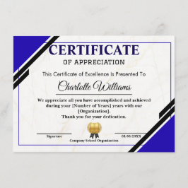 Professional Appreciation Certificate エンクロージャーカード