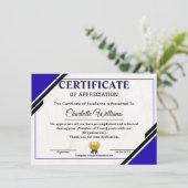 Professional Appreciation Certificate エンクロージャーカード (スタンド正面)