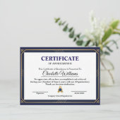 Professional Appreciation Certificate Wall Art エンクロージャーカード (スタンド正面)