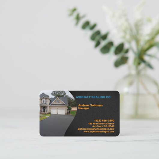 Professional Asphalt Driveway Sealing Company 名刺 (スタンド正面)