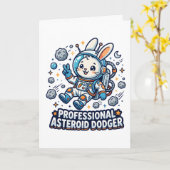 Professional Asteroid Dodger Bunny カード (黄色い花)