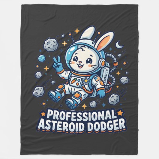 Professional Asteroid Dodger Bunny フリースブランケット (正面)