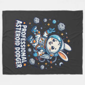 Professional Asteroid Dodger Bunny フリースブランケット (正面(横))