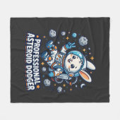 Professional Asteroid Dodger Bunny フリースブランケット (正面(横))
