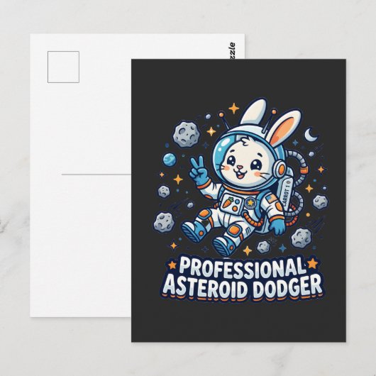 Professional Asteroid Dodger Bunny ポストカード (正面/裏面)