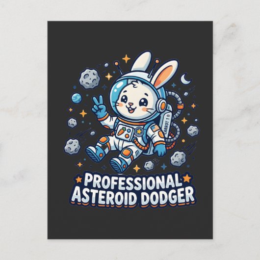Professional Asteroid Dodger Bunny ポストカード (正面)