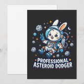 Professional Asteroid Dodger Bunny 招待状 (正面/裏面)