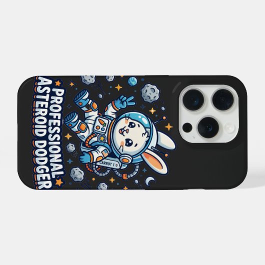 Professional Asteroid Dodger Bunny iPhoneケース (裏面横)