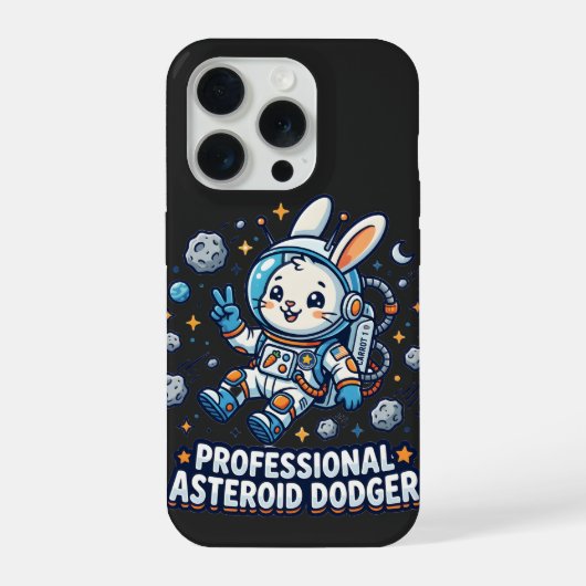 Professional Asteroid Dodger Bunny iPhoneケース (裏面)