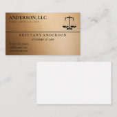 Professional Attorney at Law Black Scale 名刺 (正面/裏面)