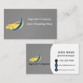 Professional Auto Detailing & Car Care Services 名刺 (正面/裏面)