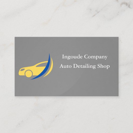 Professional Auto Detailing & Car Care Services 名刺 (正面)
