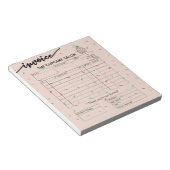 Professional Bakery Invoice Business ノートパッド (アングル)