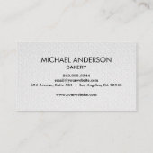 Professional Bakery Pastry Chef 名刺 (裏面)