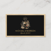 Professional Bakery Pastry Chef Black Gold 名刺 (正面)