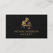 Professional Bakery Pastry Chef Black Gold         名刺 (正面)