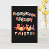 Professional Balloon Twister Balloon カード (黄色い花)