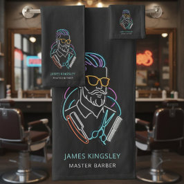 Professional Barber Haircut Shave Grooming Stylish バスタオルセット