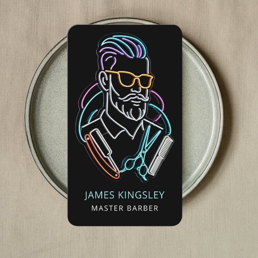 Professional Barber Haircut Shave Grooming Stylish 名刺