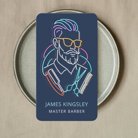 Professional Barber Haircut Shave Grooming Stylish 名刺