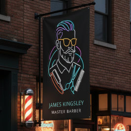 Professional Barber Haircut Shave Grooming Stylish 横断幕