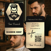 Professional Barber Shop black&Gold  名刺