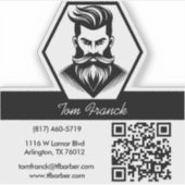 Professional Barber Shop black&white シール (正面)