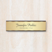 Professional Black And Gold Typography Script サインプレート (正面)