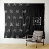 Professional Black Backdrop Custom Business  タペストリー (インサイチュ(横))