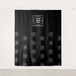 Professional Black Backdrop Custom Business タペストリー