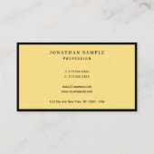 Professional Black & Gold Elegant Luxury Thick 名刺 (裏面)