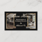 Professional Black Gold Home Remodeling Contractor 名刺 (正面)