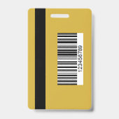 Professional Black Gold Media Press Pass ID Badge バッジ (Back)