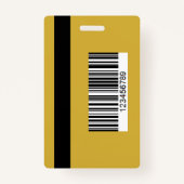 Professional Black Gold Media Press Pass ID Badge バッジ (裏面)