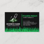 Professional Black Green Lawn Care & Landscaping 名刺 (正面)