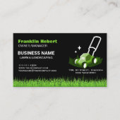 Professional Black Green Lawn Care & Landscaping 名刺 (正面)
