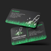 Professional Black Green Lawn Care & Landscaping 名刺
