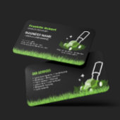 Professional Black Green Lawn Care & Landscaping 名刺