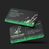 Professional Black Green Lawn Care & Landscaping 名刺