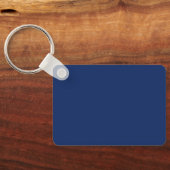 Professional Black Monogram Blue Your Name キーホルダー (裏面)