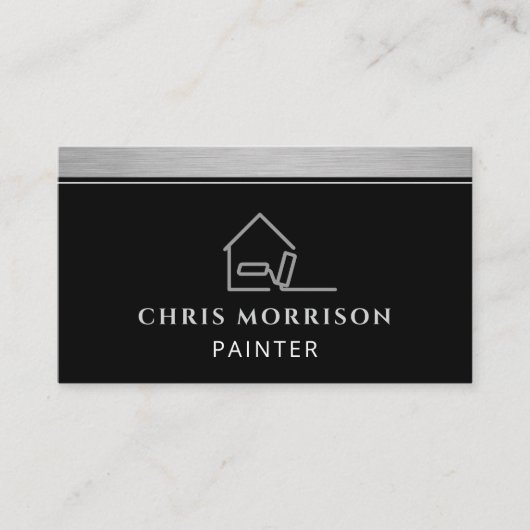 Professional Black Paint Roller Painter 名刺 (正面)