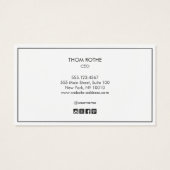 Professional Black Red Monogram 3D Typography (裏面)