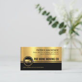 Professional Black Stripes Gold Texture Trucker 名刺 (スタンド正面)