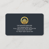 Professional Black Trapezium Lines CEO 名刺 (裏面)